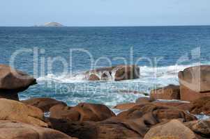 France, granite rocks in Tregastel