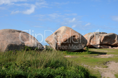 France, granite rocks in Tregastel
