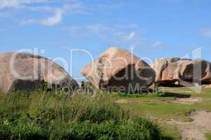 France, granite rocks in Tregastel