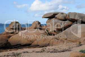 France, granite rocks in Tregastel