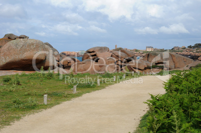 France, granite rocks in Tregastel