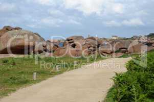 France, granite rocks in Tregastel