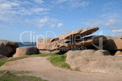 France, granite rocks in Tregastel