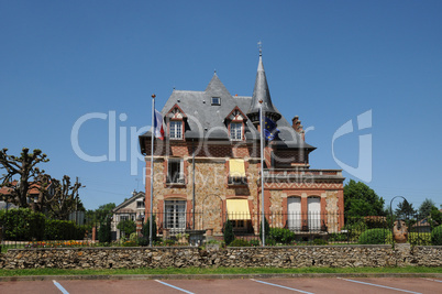 France, city hall of Orgeval in Les Yvelines