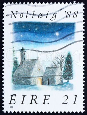 Postage stamp Ireland 1988 St. Kevin's Church, Glendalough