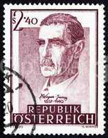 Postage stamp Austria 1957 Dr. Julius Wagner-Jauregg, Psychiatri