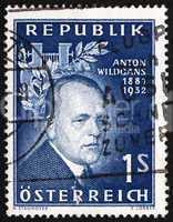 Postage stamp Austria 1957 Anton Wildgans, Poet