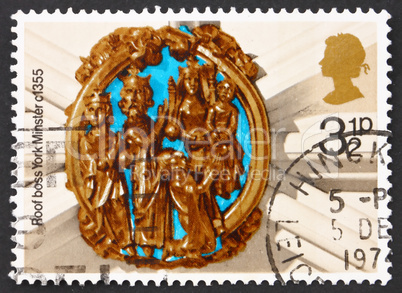 Postage stamp GB 1974 Adoration of the Kings, Christmas