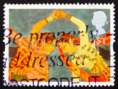 Postage stamp GB 1995 Girls Performing aKathal Dance