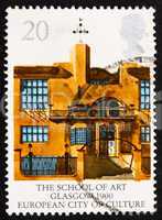 Postage stamp GB 1990 School of Art, Glasgow