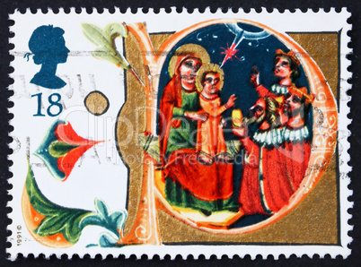 Postage stamp GB 1991 Adoration of the Magi, Christmas