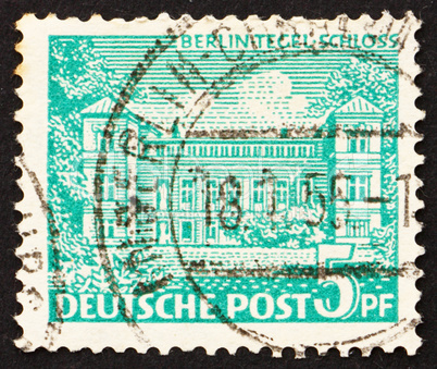 Postage stamp Germany 1949 Tegel Castle, Berlin