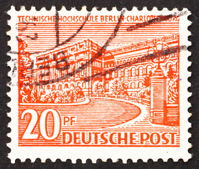 Postage stamp Germany 1949 Polytechnic College, Charlottenburg,