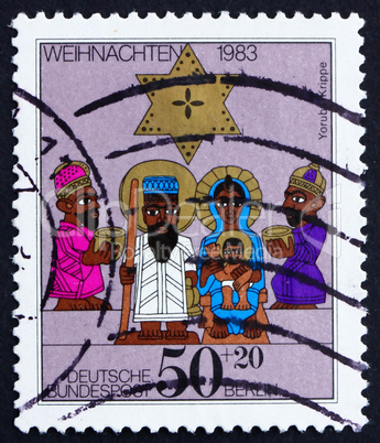 Postage stamp Germany 1983 Nativity, Christmas