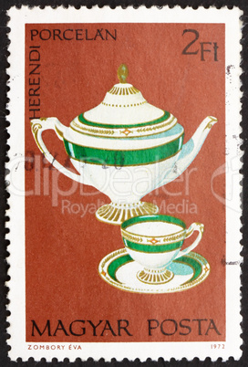 Postage stamp Hungary 1972 Teapot, Cup and Saucer