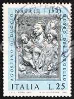 Postage stamp Italy 1973 Virgin And Child by Agostino di Duccio