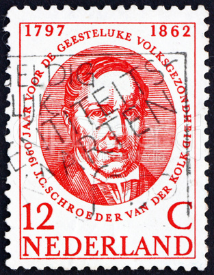 Postage stamp Netherlands 1960 Jacobus Schroeder van der Kolk