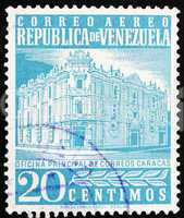 Postage stamp Venezuela 1958 Main Post Office, Caracas