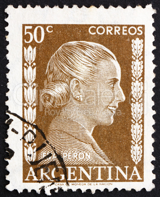Postage stamp Argentina 1952 Eva Peron, Evita