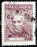 Postage stamp Argentina 1956 Guillermo Brown, Admiral
