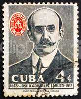 Postage stamp Cuba 1958 Jose Antonio Gonzales Lanuza, Lawyer