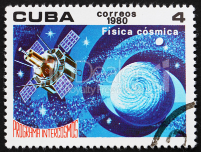 Postage stamp Cuba 1980 Astrophysics, Intercosmos