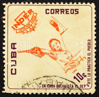Postage stamp Cuba 1962 Pistol Shooting