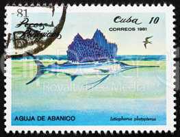 Postage stamp Cuba 1981 Indo-Pacific Sailfish