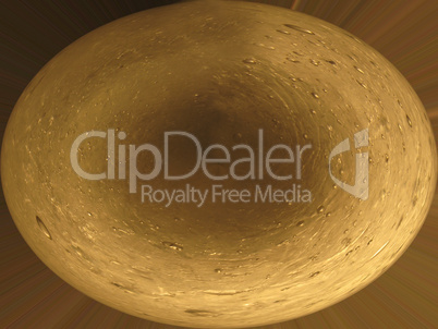 Gold oval abstract background