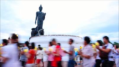 Big Buddha in Thailand,Timelapse