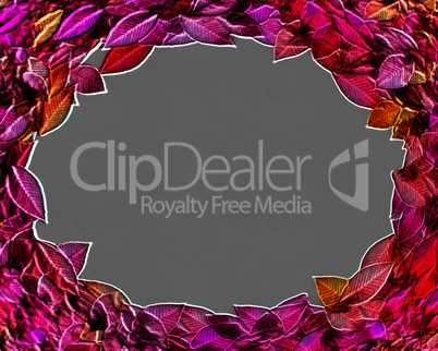 3D Framed Autumn Leaves Circlet