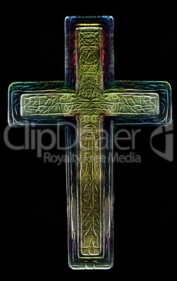 3D Christian Cross Art