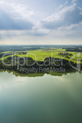 panoramic aerial view Bavaria