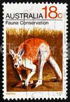 Postage stamp Australia 1971 Kangaroo