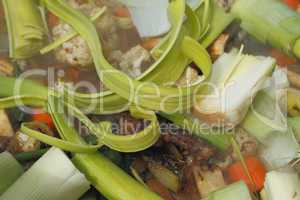 Meat an vegetables / Kesselfleisch mit Gemüse