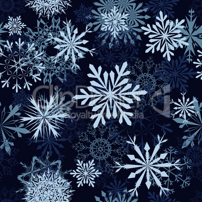 seamless snowflakes background