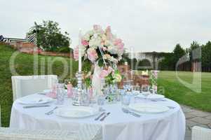 romantic outdoor table