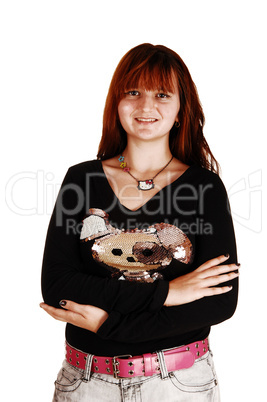 Portrait of red hair girl.