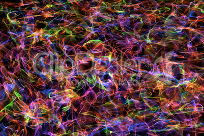 Abstract Multicolored Smoke Pattern