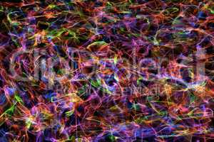 Abstract Multicolored Smoke Pattern