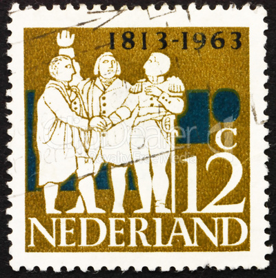 Postage stamp Netherlands 1963 Dutch Leaders