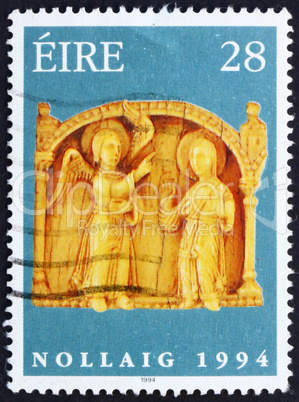 Postage stamp Ireland 1994 Annunciation, Detail, Christmas
