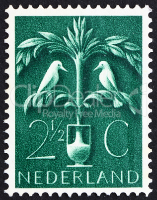 Postage stamp Netherlands 1943 Tree of Life