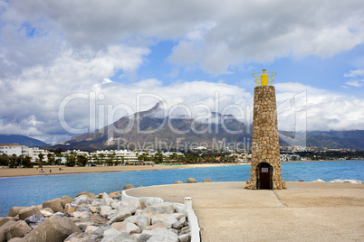 Lighthouse on Costa del Sol in Spain
