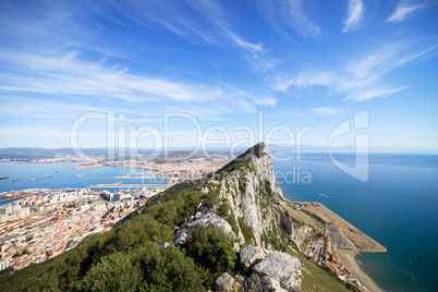 Gibraltar Rock Bay and Town
