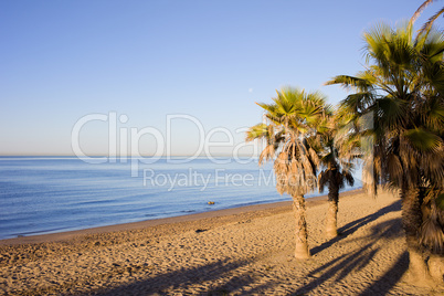 Marbella Beach on Costa del Sol in Spain