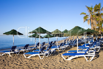 Marbella Beach and Sea