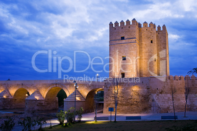 Calahorra Tower and Roman Bridge in Cordoba