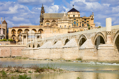 Mezquita Cathedral and Roman Bridge in Cordoba