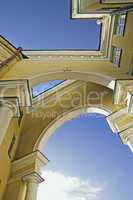 Intricate arched building